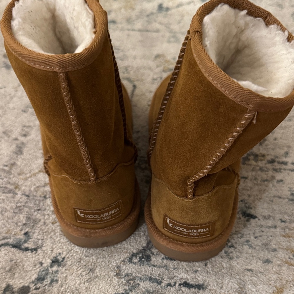 Koolaburra Kids Tan Suede Boots